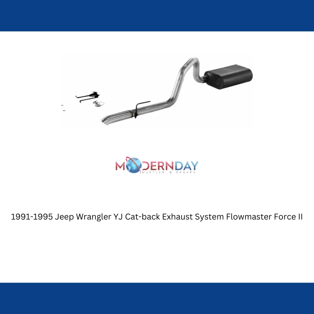1991-1995 Jeep Wrangler Cat-Back Exhaust Flowmaster Stainless Steel